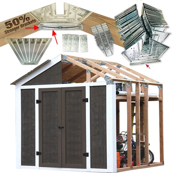 50% Structurally Stronger Truss Design Easy Shed Kit Builds 6'–14’