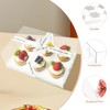 Seuqhck 15 Pack Clear Cupcake Boxes, 6 Compartment Cupcake Container