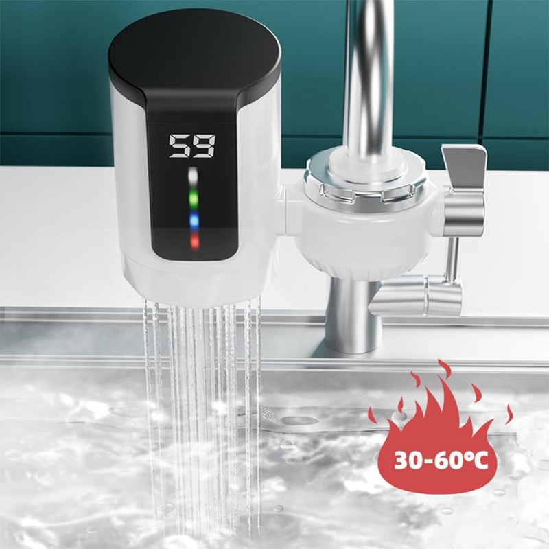 LAPOOH Hot Water Heater - Large Screen Dynamic Digital Display