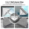 7-in-1 Triangle Mop Set with 7 Replaceable Heads and Adjustable