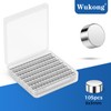 Wukong 6x3mm Mini Magnets, 100 Pack Small Craft Magnets Multi-Use