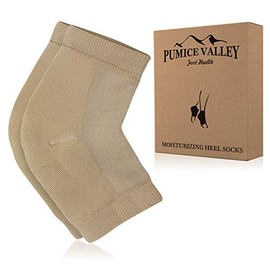 Moisturizing Heel Socks with Soft Gel Lining - Dry Cracked Feet Treatment - Unisex Reusable Foot Moisturizer Heel Sleeves from Breathable Cotton for Women & Men (Pack of 1)