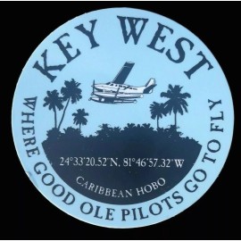Caribbean Hobo Sticker decals Key West Pilots Fly aeromarine seaplanes airline