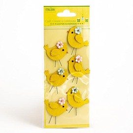 Italian Options - Easter Crafts - Glitter Chicks (6 pcs)