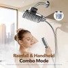 JDO High Pressure Rain Shower Head with Handheld Spray, 7
