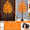 4 FT Fall Tree with Lights Autumn Decor 63 LED