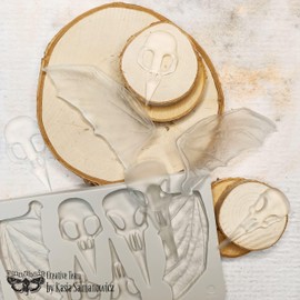 Redesign With Prima 655350968632 Birds and Bats Clay, Soap Making Molds, Pottery & Modelling Clays, Resin, 5 x 8 x 8 mm