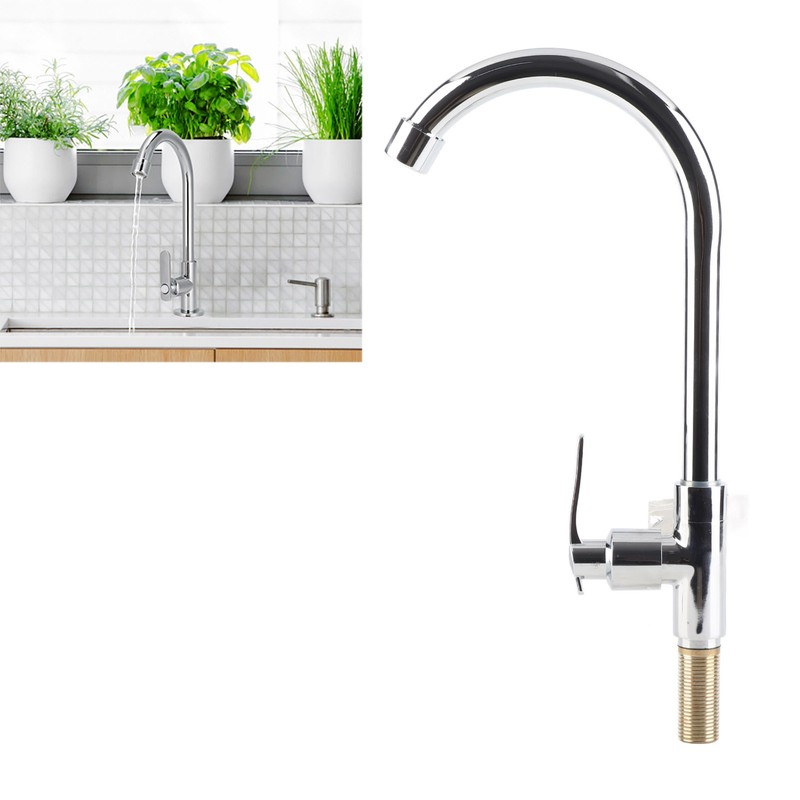 G1/2 Household Faucet Cold Water Basin Tap with Single Hole
