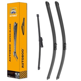 AUTOBOO 25"+22" Windshield Wipers with 15" Rear Wiper Blade Replacement for Volkswagen VW Tiguan 2018 2019 2020 2021 2022 -Original Factory Quality (Pack of 3)