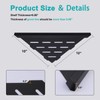 Xiarnotogi 10" Corner Shower Shelf, 2-Pack Bathroom Shelves for Tile