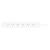 HPM 6 Outlet Surge Protected Powerboard White