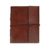 Handmade Bonded Leather Journal Notebook with Unlined Paper, Vintage Leather