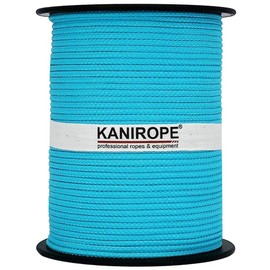Kanirope® Polypropylene Rope Multibraid 4 mm 100 m Turquoise (0509) 16x Braided