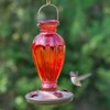 Perky Pet 8133-2 Daisy Vase Vintage Glass Hummingbird Feeder