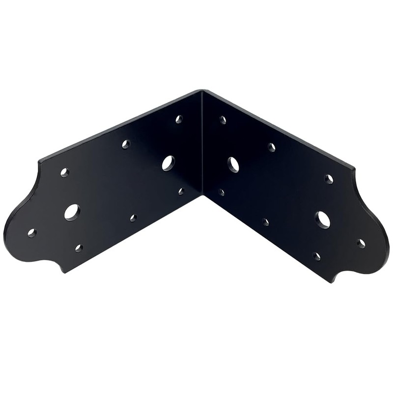 4 Pcs Heavy Duty Flush Inside 90-Degree Angle Bracket Steel