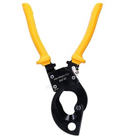 Cortador de Cables Tijeras de Trinquete de Acero con Alto Contenido de Carbono Herramienta de Corte con de Plástico para PC LK 240 Herramienta de Cort
