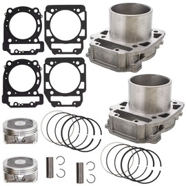 NICHE Front Rear Cylinder Piston Set for 2006-2017 Can-Am Defender HD8 Renegade Commander Outlander Max 800 420613586