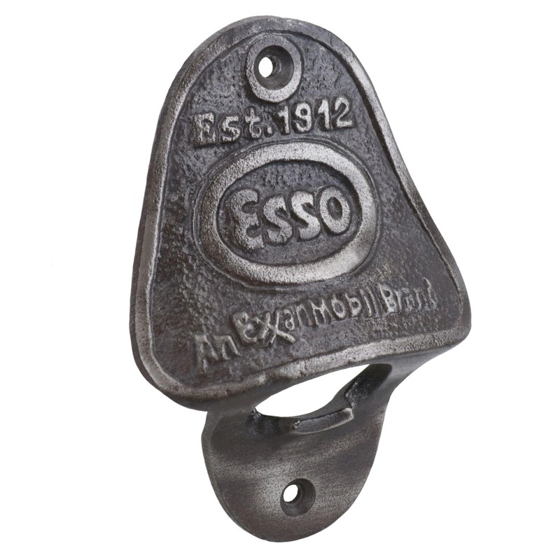 Esso Bottle Opener Cast Iron Gift Garage Door Shed Man