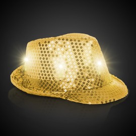 Supreme Party & Novelties LED Fedora, Gold
