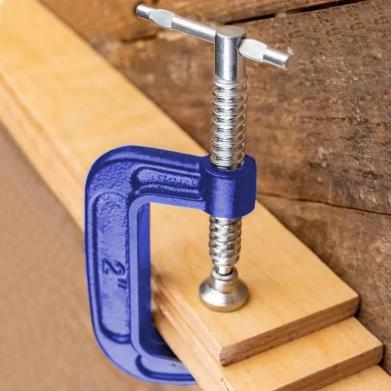 FUNSUEI 16 PCS 2 Inches C Clamp, Heavy Duty Iron