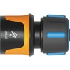Fiskars Hose Connection, with Stop Mechanism, SoftGrip Contact Points, Universal