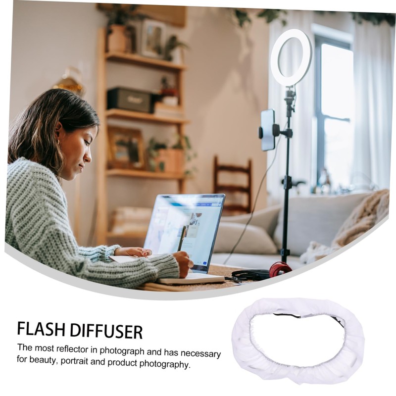 Operitacx Faltbarer Ring Blitzdiffusor für Fotografie Video Weicher Lichtdiffusor für