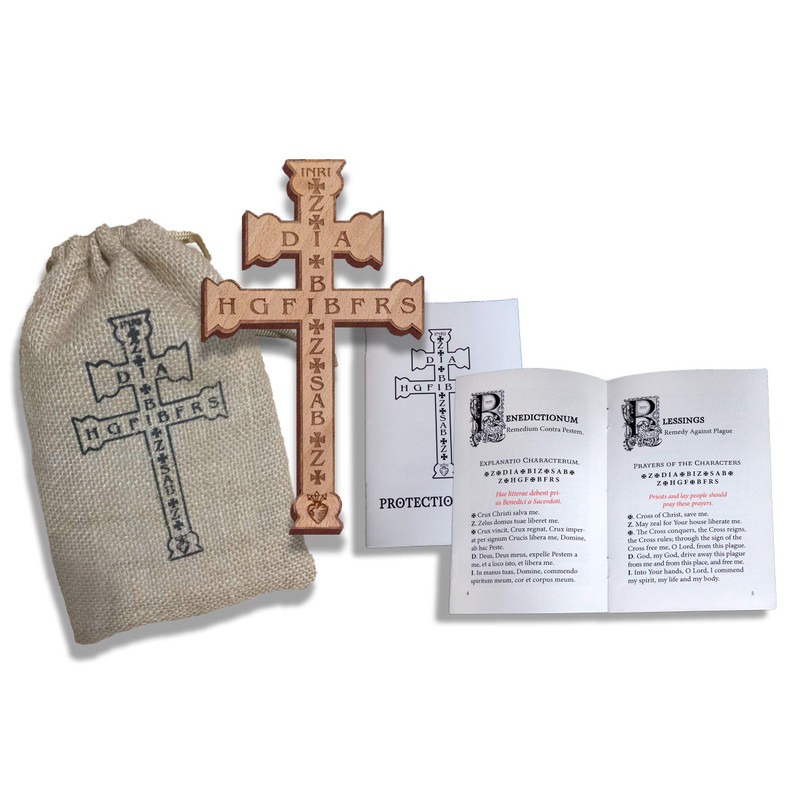 Plague Cross 7" Wall Cross Protection Bundle