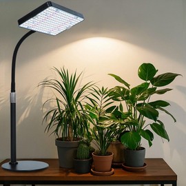 Tabletop Grow Light, Orchbloom Grow Lights for Indoor Plants 25W, Natural Sunlight Full Spectrum Plant Growing Lamps for Houseplants & Bonsai, 4/8/12 Hr Timer Plant Light Auto On/Off Everyday
