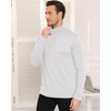 Maavoki Men's Long-Sleeved Shirts Turtleneck Regular Fit Turtleneck Pullover Basic