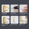 BCYSNR Pack of 4 Foldable Coat Hooks, 90° Foldable Wall