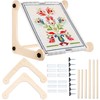 Adjustable Embroidery Stand - Wood Embroidery Hoop Stand & Cross