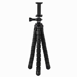 Hama 4613 Flex Tripod for Smartphone and GoPro, Black,26 cm
