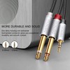 DIGITNOW 3.5mm 1/8" TRS to Dual 6.35mm 1/4" TS Mono