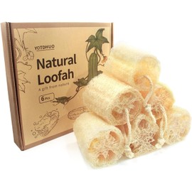 Esponjas de lufa exfoliantes suaves – Pack de 6 para ducha y cuerpo