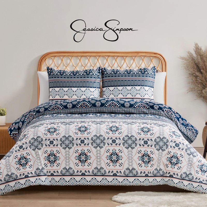 Jessica Simpson Boho Print Comforter Set King Size Comforter Bedding