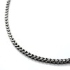 Silver One Men's Chain Necklace, Rhodium Plated, Thick 0.2 inches