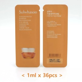 Sulwhasoo Concentrated Ginseng Rejuvenating Eye Cream 1ml x 36pcs K-Beauty