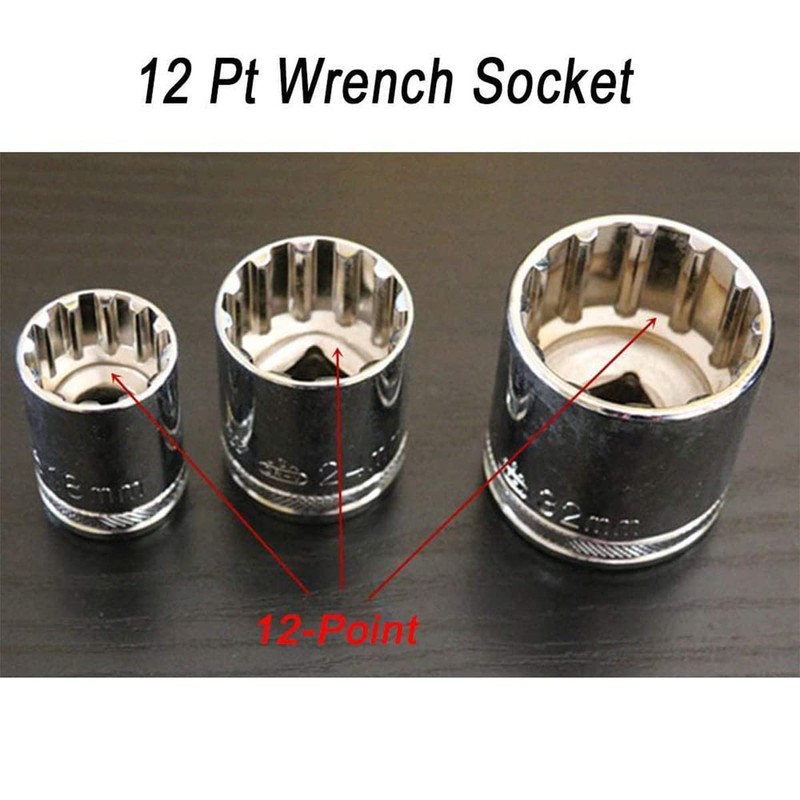 1/2 Inch Drive Ratchet Socket Wrenches 18mm Metric Compact Socket