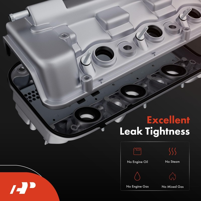 A-Premium Aluminum Rear Engine Valve Cover, with Gasket, Compatible with