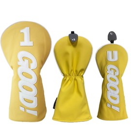 Golf Headcover Driver 440cc 460cc Cover Wood Cover Utility UT Cover Waterproof Good (Black 4 Piece Set (DR, FW x 2, UT))