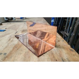 Unknown Copper Step Flashing - 4" x 4" x 11" For Roofs, Chimneys, Walls, Craft Projects