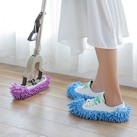 Microfiber cleaning slippers, cleaning indoor shoes, mop slippers 2p 1 pair 5ea