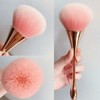 a19 New Large Small Waist Rose Daily Makeup Blusher Cheek Brush Gold / 1 pc 30ea