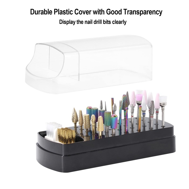 2 in 1 Nail Drill Bits Holder and Nail Drill