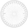 Graphoplex gx130d Full Circle Protractor Clear