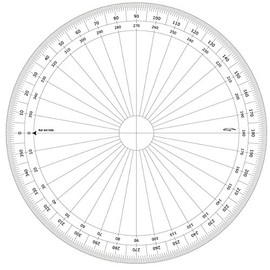 Graphoplex gx130d Full Circle Protractor Clear