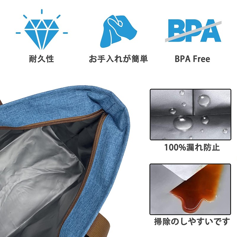 LHZK Cooling Bag, Eco Bag, Foldable Tote Bag, Lunch Bag,