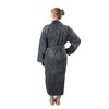 ZOLLNER Velour Bathrobe Unisex Cotton Blend 348, graphitegray, S
