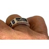 US Jewels Men's 925 Sterling Silver 8mm Blue Lodge Master
