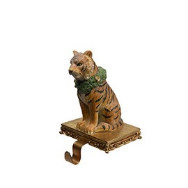 Comfy Hour Resin Tiger Stocking Hanger with Metal Hook